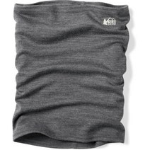 REI Coop 등산용품 메리노 울 넥 게이터, One Size, Asphalt Heather
