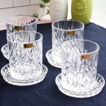 레아샵 뉴 크리스탈 언더락컵받침 8p세트