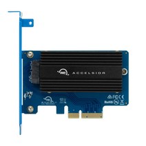 OWC Accelsior 1A 애플 SSD TO NVMe M.2 PCIe 3.0 X4 확장슬롯 어댑터카드 PC / MAC 지원 X4 X8 X16 Mac Pro