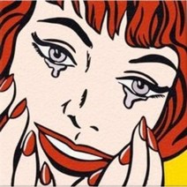DIY페인팅 명화그리기-POP ART (행복한 눈물) 유화 색칠 그림작품 25x25