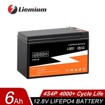 딥 사이클 배터리 팩 12V 6Ah 10Ah 20Ah 50Ah 100Ah lifepo4 충전기 BMS 내장 어린이 스쿠터용 세금 없음, 1.12V 6AH-P