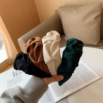 원도나 주름 머리띠 와이드 헤드레스트 머리띠 wdn6050