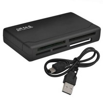 cfexpress리더기 올인원 USB 2.0 카드 리더기 SD TF CF MS 마이크로 스마트 삼성 Sandisk 메모리 어댑터 103487, 블랙