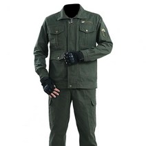 2022 봄/가을 면화 작업복 야외 내마모성 용접기 두꺼운 노동 보험 의류 자동차 유지 보수 신제품, [03] XL, 01 Green_03 XL