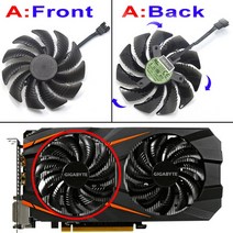 88mm t129215su pld09210s12hh 비디오 카드 팬 쿨러 기가바이트 gtx 1050 1060 1070 ti gv-rx570 580 aorus rx 470 480 r, 협력사, t129215su a