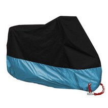 오토바이 스쿠터용 방수 방진 UV 차단 패브릭 커버 야외 및 실내 내마모성 사계절 덮개 190T, 2XL for 2101-2200mm_001Blue