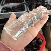 책 아크릴 문진 서예 도구 용품 페이퍼웨이트 투명 광장 보조개 크리스탈 볼 유리 디스플레이 베이스 매직 구 홀더 홈 장식 사진 소품 선물, 30x30x16mm
