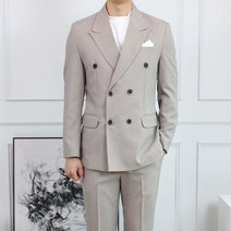 세컨에디션 남성용 6컬러 봄 가을 캐주얼 수트 결혼식 빅사이즈 단품 더블 정장 자켓