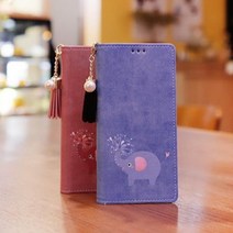 바보사랑 갤럭시A8 2016 (A810) Ventosa Elefante T 수제 지갑 다이어리 케이스.아이콘팜