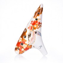 [카나메] 고급 세라믹 알토 오카리나 젤다의전설 알토C 도자기 연꽃 홍매화 취미악기