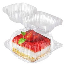 Stock Your Home 사각 클램쉘 테이크아웃 용기 (40팩) 12.7cm(5인치) 플라스틱 트레이 경첩이 달린 식품 일회용 5138228915