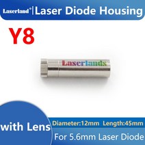 5.6mm 레이저 다이오드 모듈 하우징 하드웨어 부품 M9 유리 직경 12mm, 한개옵션0