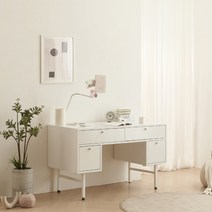 사사가구 몰리아 서랍형 책상 1200, 화이트