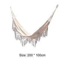 라탄 나무 그네 야외 원목 흔들 의자 정원 전원주택 놀이터 해먹 tassels hammock boho style brazilian macrame fringed deluxe, 협력사, 1