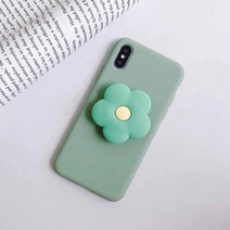 다르지나 애플 아이폰 xs max xr x 맥스 파스텔 플라워 그립톡 케이스