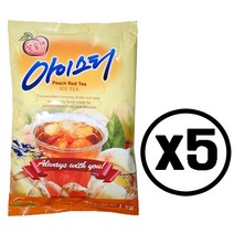주식회사 대호식품 대호 복숭아 아이스티1kg (분말), 5개, 1kg