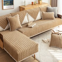 L.ONLINESHOP극세사 순면 쇼파패드 겨울 털실 소파커버 90x120cm 쇼파커버 소파커버 소파리폼 가죽쇼파천갈이, 그레이 - 888개 남음