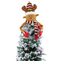 크리스마스 장식 소품 메리 트리 탑루돌프 트리토퍼, 단품