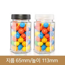 유리병 수제청병 SH250(육각)(A)-플라스틱마개 58파이, 플라스틱흰색 반투명, 1개