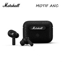 골전도 블루투스이어폰 Marshall-MOTIF ANC 블루투스 헤드셋 액티브 노이즈 감소 이어폰 진정한 무선 인이어 IPX5 방수 러닝 5.2 귀마개, [01] Black