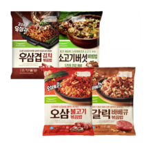 풀무원 볶음밥 갈릭바베큐1봉+오삼불고기1봉+우삼겹김치1봉+소고기버섯비빔밥1봉, 갈릭바베큐1봉+오삼불고기1봉_우삼겹김치1봉+소고기버섯비