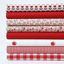 슈슈룸 꽃 체크 패키지 천 패브릭 원단 8종 세트 SH-308