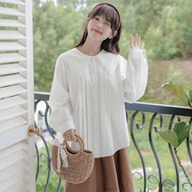 튜울립 카라 블라우스 하늘비즈 A25 S810H271