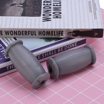 네발 노인 의료용 고무 목발 핸드 그립 한 쌍 강력한 목발 핸들 교체 목발 액세서리 (회색), 01 Grey