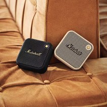 [ 미국 정품 ] 마샬 Marshall-윌렌 휴대용 캠핑용 무선 블루투스 미니 방수 스피커 락 베이스 서브 우퍼 포함 버스킹 여행 진공관 스피커 블랙골드 화이트, [1] Black Gold