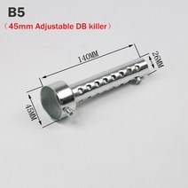 가변배기 자동차 머플러 튜닝35mm 42mm 45mm 48mm 60mm 배기 조절 가능 db 킬러 소음기 소음 감소 akrapovic for sc for ar, b5 45mm