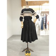 코브 대전 니트 배색 원피스