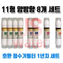 한일월드필레오 PHILEO-813 호환정수기필터 11인치 한방향 8개1셋트, 1개, A타입