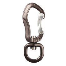 Carabiner 열쇠 고리 캠핑 피크닉 낚시 여행 360도 회전 해먹 후크 버클 클립 스포츠 장비, Gray