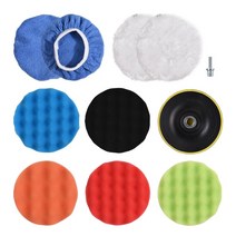 무선 전기 광택기 자동차 연마 키트 가변 속도 왁싱 기계 부품 전동 공구 5 인치 700W, 02 Accessories_02 EU
