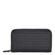 보테가베네타 지퍼 장지갑 가죽 블랙 547244VO0B98723 굿럭명품샵