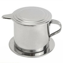 1 travel set of vietnamese coffee filte steel sliver pot Kitchen 커피 컵 핸드 타입 프레스 러싱 도구 드립 i1f5, 찢어진 조각