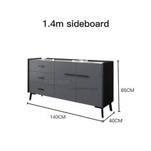 주방선반 수납장 싱크대하부장 800 1000 이탈리아 미니멀리스트 락 보드 사이드 캐비닛 간단한 모던 거실 벽 가정용 주방 수납 가구, 2.14m sideboard