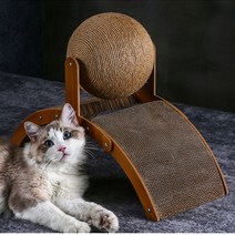 CHERRL 고양이 스크래쳐 사이잘스크래쳐 내마모성 부스러기가 떨어지지 않다 고양이 공 잡기 아치형 입식, 혼합