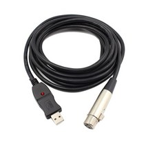 마이크스탠드 유튜브 방송용마이크거치대 콘덴서 3-pin xlr to usb cannon cable cord for bm 800 가라오케 스튜디오 3m 남성-여성 확장 케이블