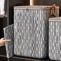 소확품 대용량 빅 수납백 2size 중형 대형 깔끔한 리빙박스 방수 정리함 이불정리, 중형2개(100L), 1개