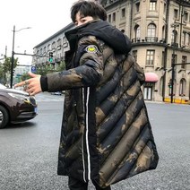 남성 겨울 패딩 점퍼 다운 미디엄 롱 헤비 두꺼운 따뜻한 코튼