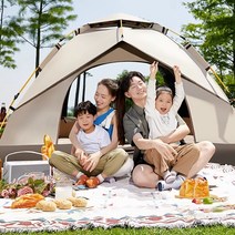 돔텐트 3~4인용 여름 사계절 양문형 2창 돔형텐트, 단품, 단품