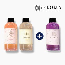 플로마 행복향 디퓨저 리필액 200ml 2+1세트구성, 자스민, 러브라임+러브라임