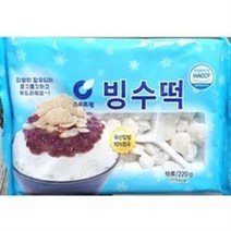 업소용 식당 식자재 빙수 재료 빙수떡 스위트웰 220g, 4세트