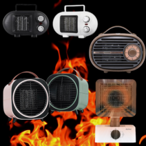 캠핑 온풍기 펜히터 열풍기 전기 팬 미니 히터 난로 발 난방 PTC 휴대용 가정용 캠핑장 따뜻한 바람 히타 툴콘 동계 레트로 소형 마카롱 TCP-1000TM TP-800D 전열기, TH-1500(민트)