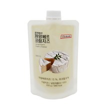 [끌레베르] 까망베르 크림치즈 300g 짜먹는 튜브 크림치즈, 1개