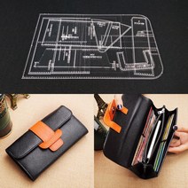 1set DIY 아크릴 가죽 템플릿 홈 Handwork Leathercraft 바느질 패턴 도구 액세서리 핸드백 220x130x20mm, 없음, 1개