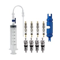 RRK 튜브리스 자전거 타이어 공구 수리 밸브 탈거 키트가 된 실란트 인젝터 기 세트, INJECTOR SET