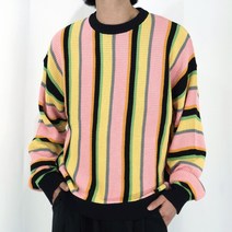 남자 가을 겨울 솔비치 배색 스트라이프 스프라이트 쫀쫀한 니트 티셔츠 (2color)