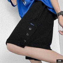 가바바 남성 빅사이즈 반바지 여름 무더위 걱정없는 간편한 옆트임 단추 데일리룩 밴딩팬츠 5XL까지 G67803